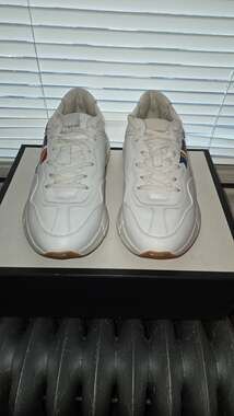 Gucci Rhyton 'Gucci Worldwide' Sneakers in White Leather